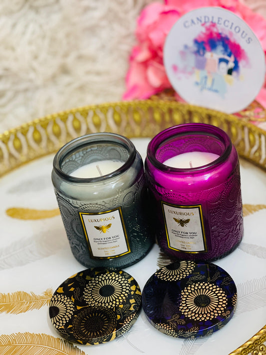 Fancy Jar Soya Wax Aromatic Candles