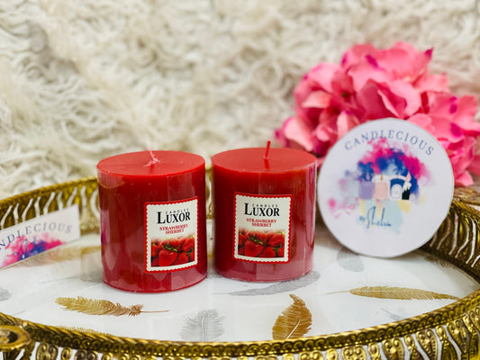 Luxor Pillar Candle – Bold & Elegant Accent-Pack of 6