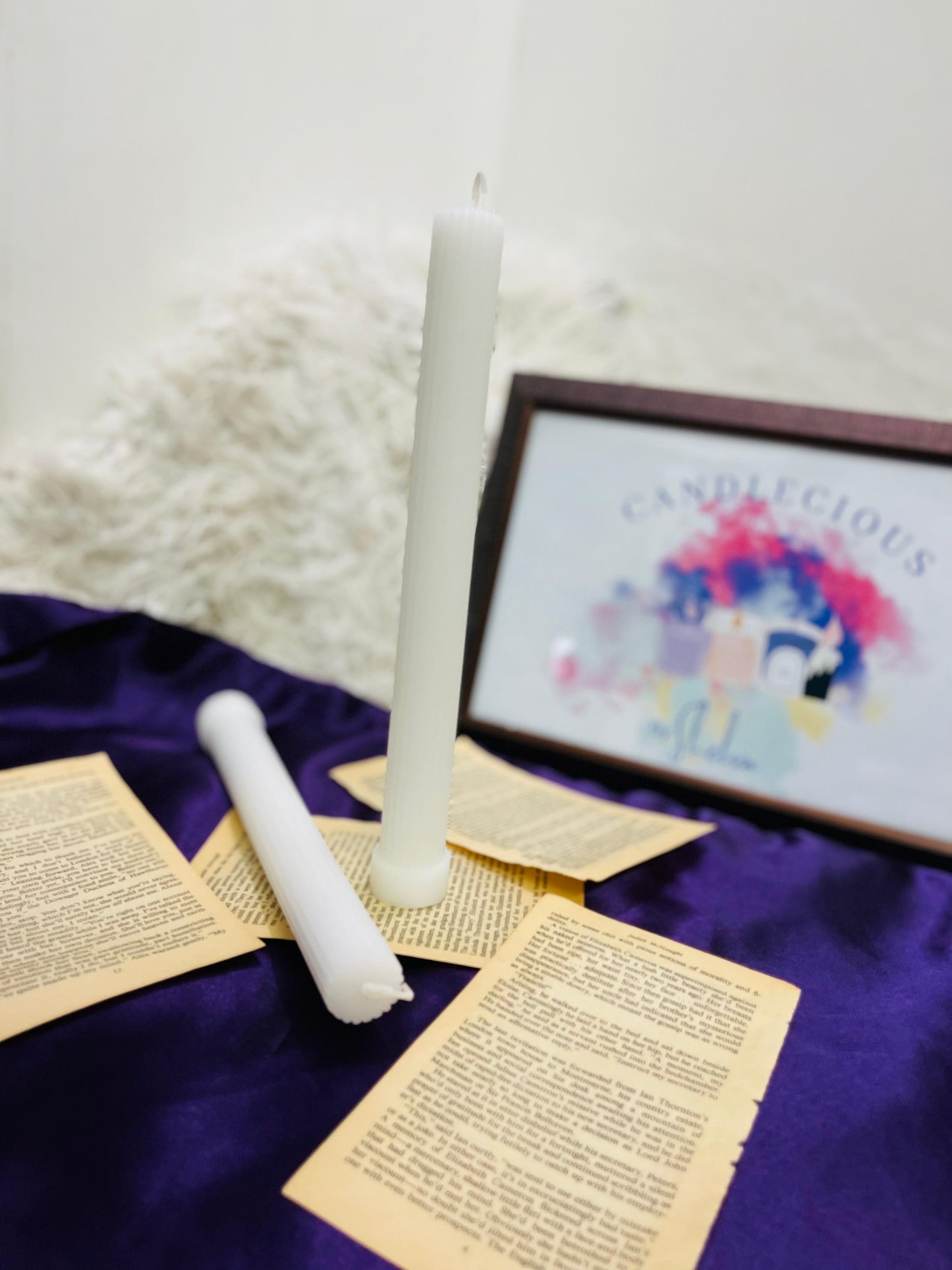 Elegant Taper Candle Set -Pack of 2