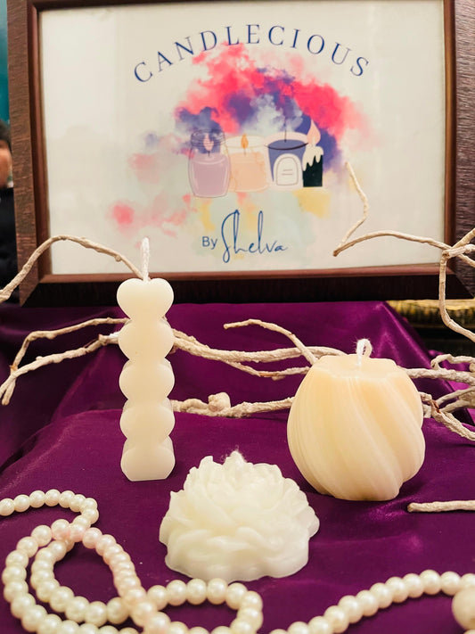 The Ivory Swirl Candle – Soft Luxe Collection-Pack of 2