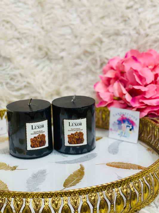 Luxor Pillar Candle – Bold & Elegant Accent-Pack of 6