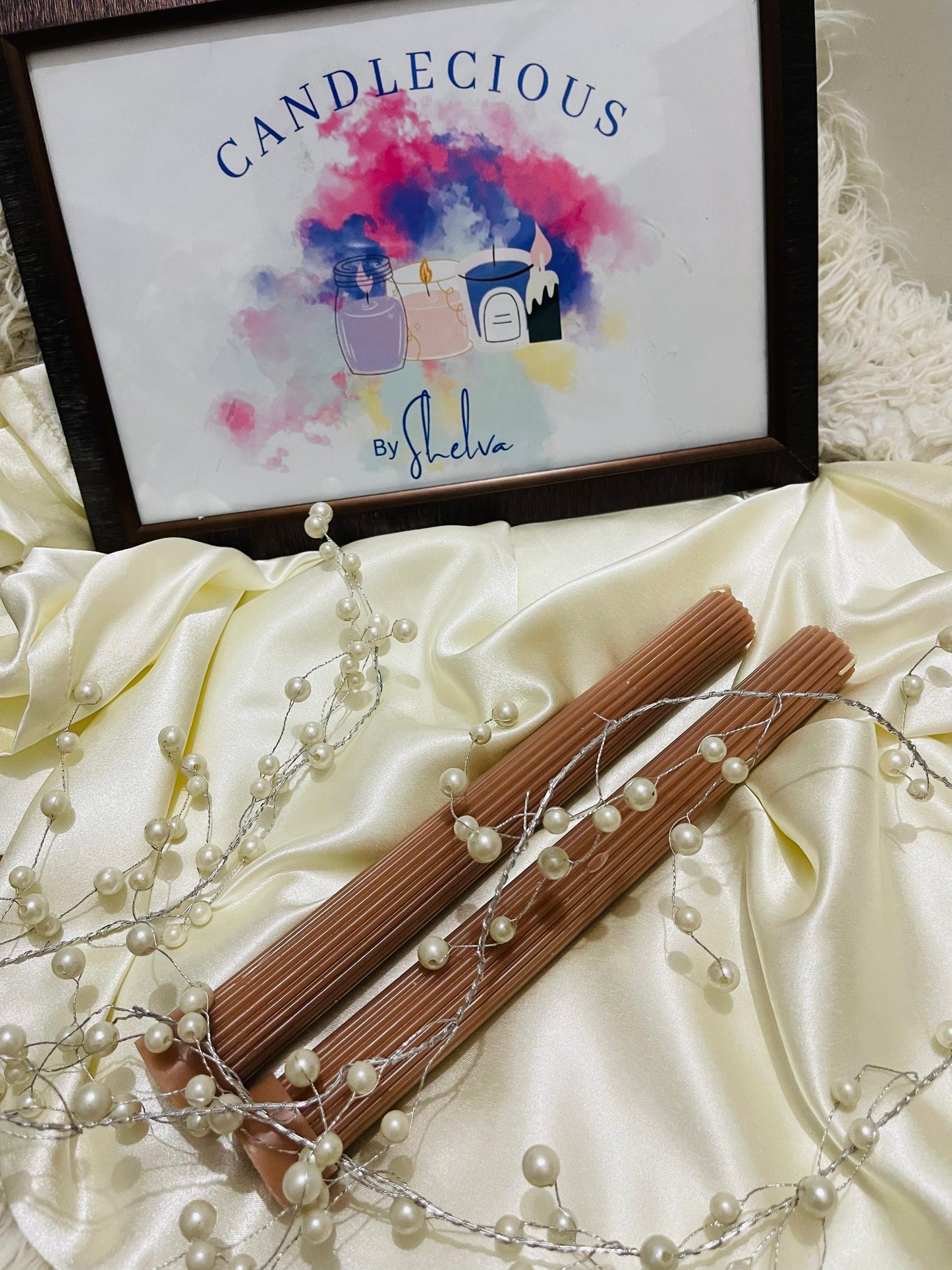 Elegant Taper Candle Set -Pack of 2