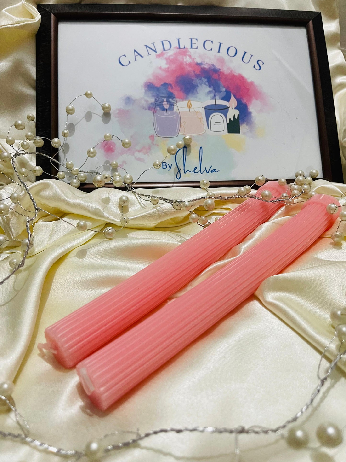 Elegant Taper Candle Set -Pack of 2