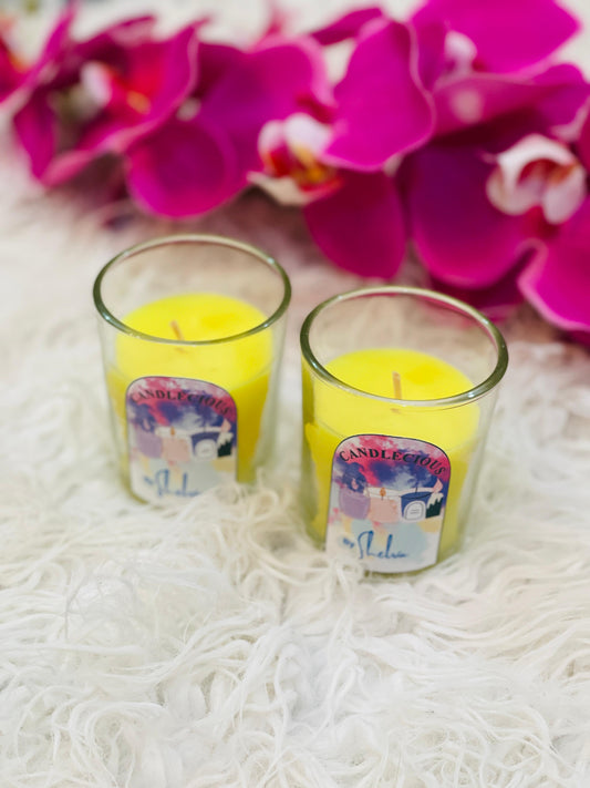 Candlecious Mini Glass Candles- Pack of 6