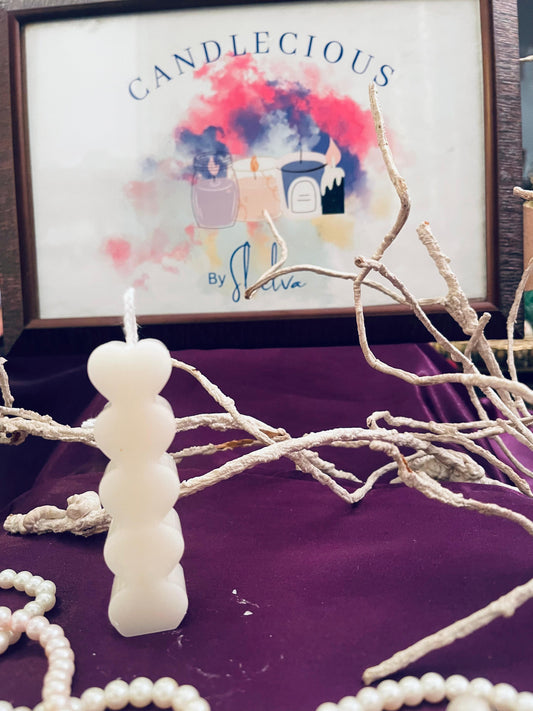 Bubble Sculpt Candle – Minimalist Ivory Statement Piece-Pack of 6