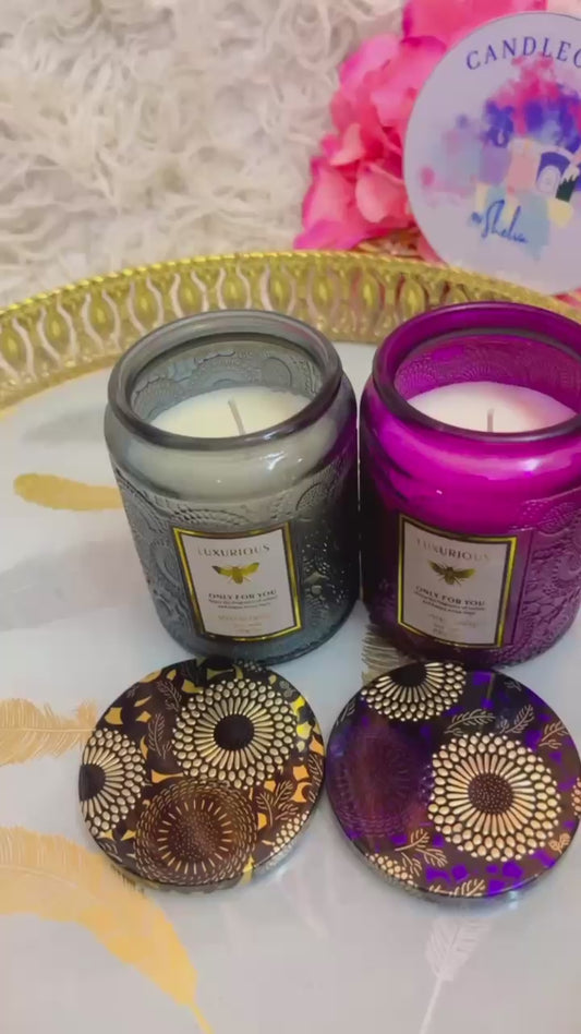 Fancy Jar Soya Wax Aromatic Candles
